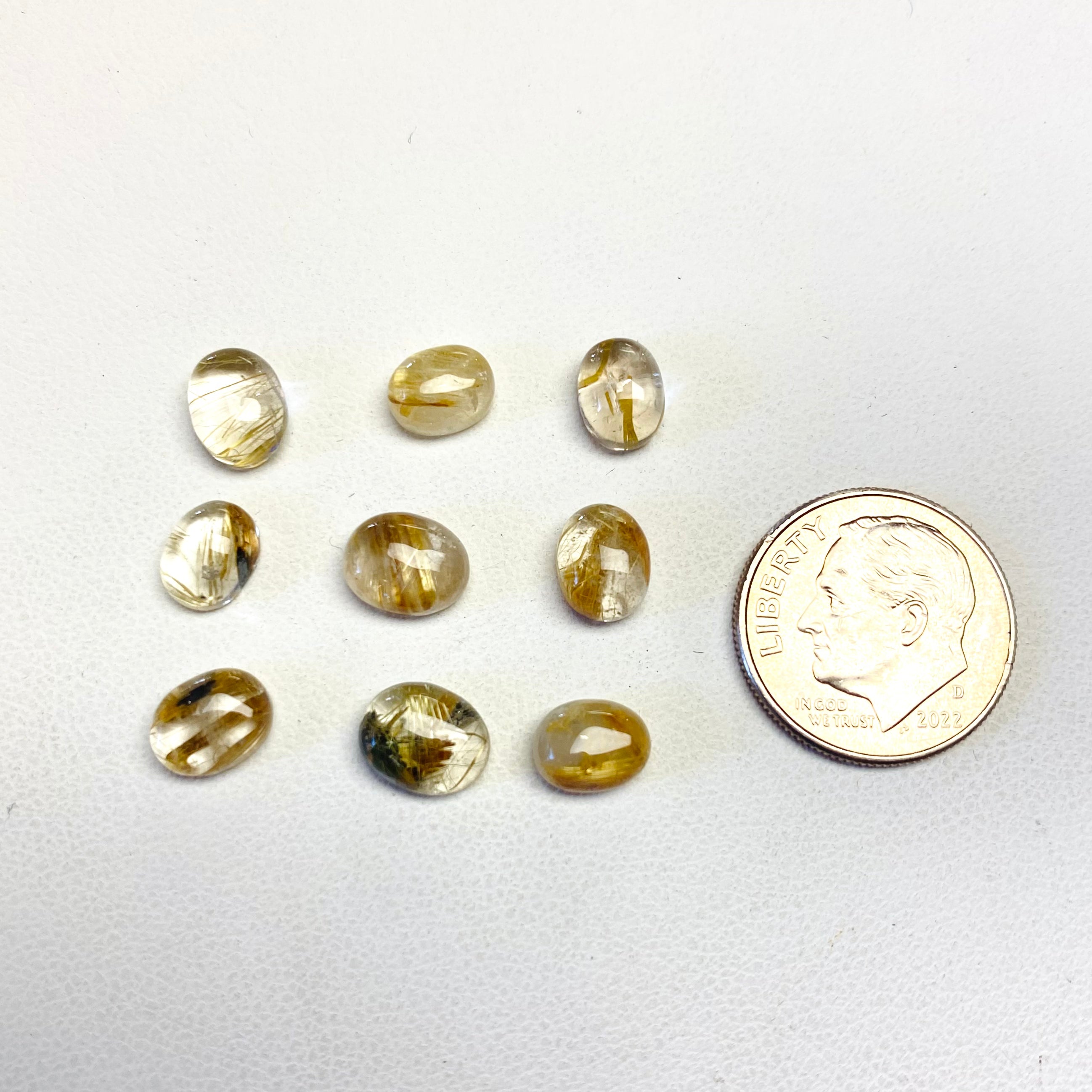 Rutilated Quartz Small Cabochons Mountain Mineral Market
